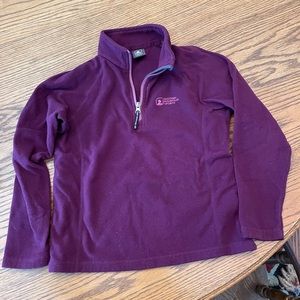 Eastern mountain sports girls Fleece 3/4 zipper